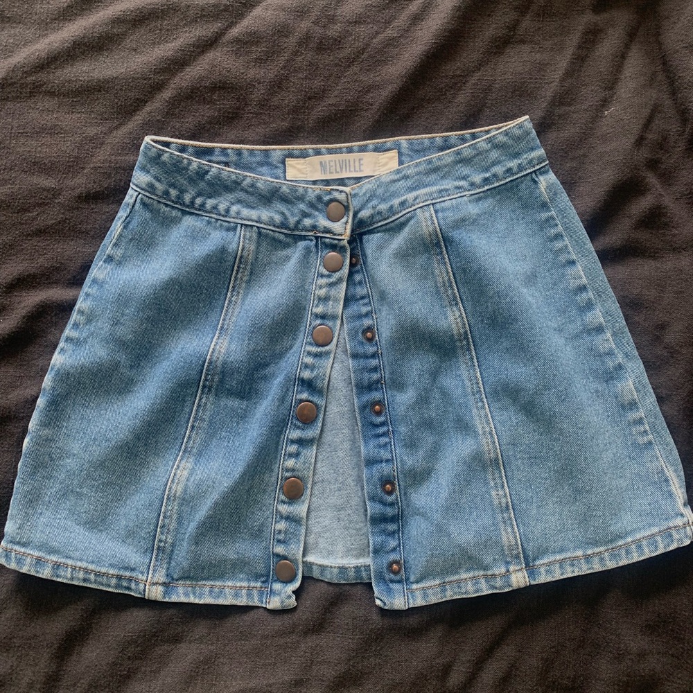 Brandy Melville Jean Skirt